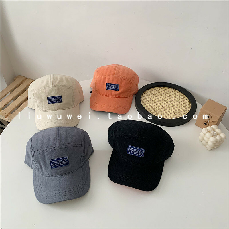 Ins-gorra de béisbol suave para hombre y mujer, Top que combina con todo, coreana, pequeña, a la moda