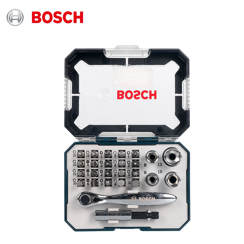 Bosch 26-Piece Obeng Bit Set Obeng Listrik Obeng Listrik Bit Obeng Kunci Pas Ratchet