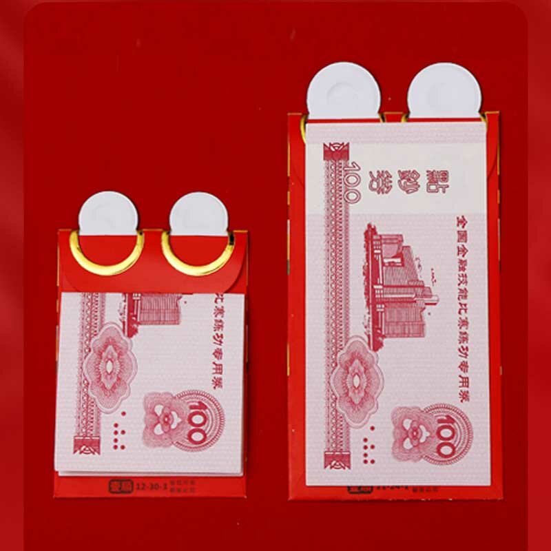 6 шт., бумажные красные конверты HongBao, милые бумажные пакеты на удачу, праздничные товары с тигром, китайский новый год, Hongbao