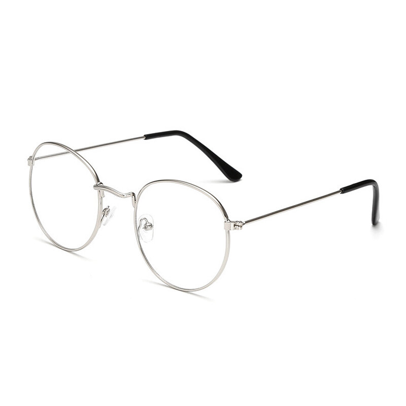 Gafas de lectura ovaladas de Metal para hombre y mujer, lentes transparentes para presbicia, lentes ópticas con dioptrías 0to + 4,0