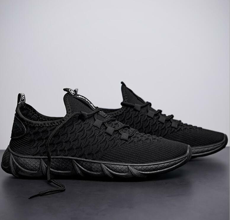 2020 nouveaux hommes maille baskets hommes chaussures décontractées lac-up chaussures léger confortable respirant marche vulcaniser Zapatillas Hombre