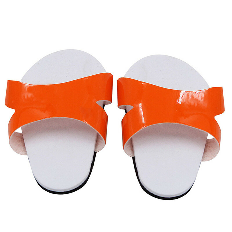 New Sandals Plastic Shoes for 43cm Baby Dolls Fashion Summer Beach Slippers Shoes for 18 inch Born American Dolls