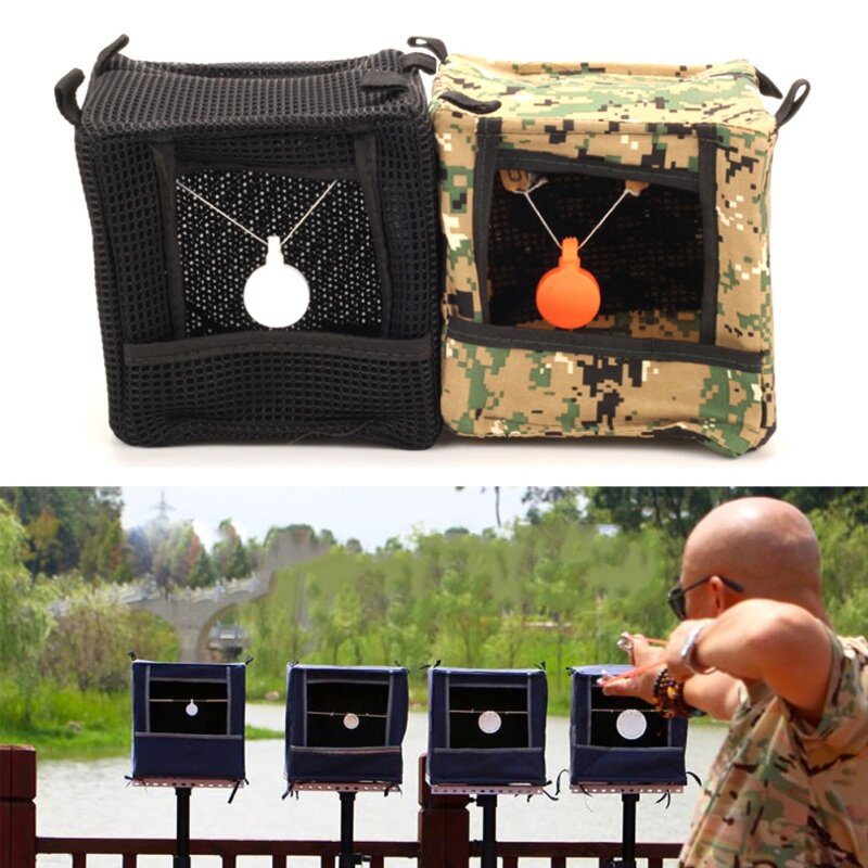Portable Foldable Slingshot arget Box Cloth Target Box Slingshot Target Box Cloth Recycle Shooting Accessories