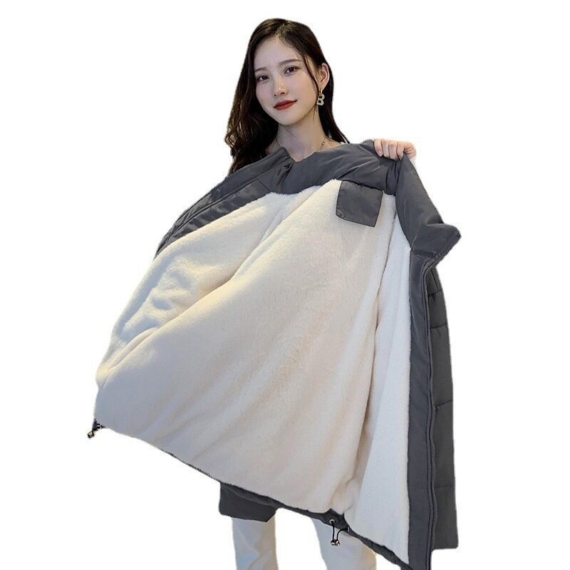 Giacca in cotone da donna corta popolare INS cappotto in cotone 2021 piumino invernale da donna nuovo piumino spesso abbinato