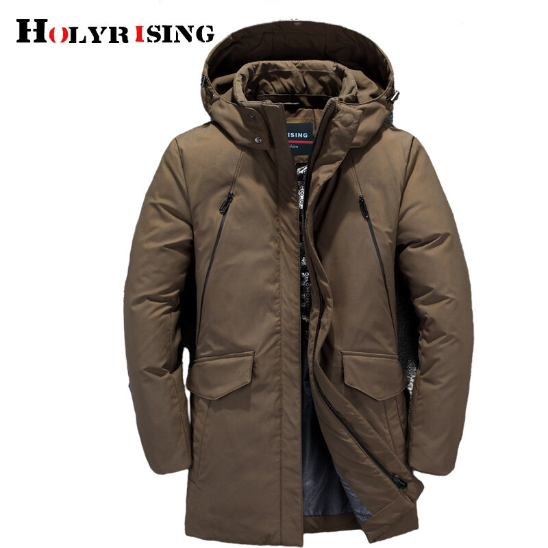 Masculino para baixo jaquetas longo engrossar doudoune homme sólido com capuz chapéu destacada masculino casaco-30 graus quente padre chaquetas 5xl 19869