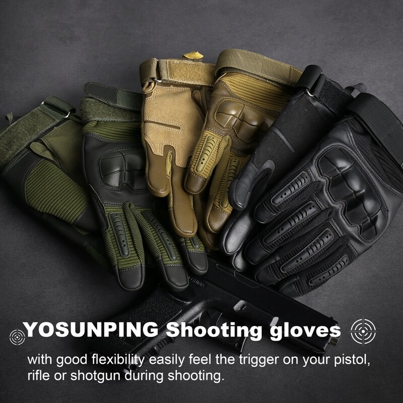Тактические перчатки с жесткими костяшками для сенсорного экрана