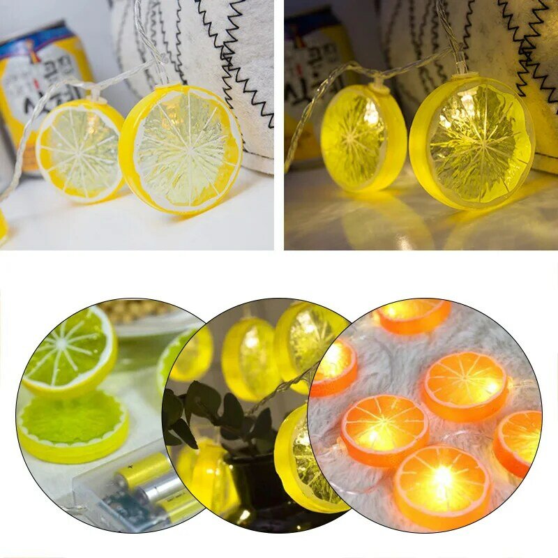 1Pcs HEIßER Zitrone scheiben dekorative lichter, laternen, blinkende lichter, stern leuchtet in die schlafzimmer der mädchen der herz