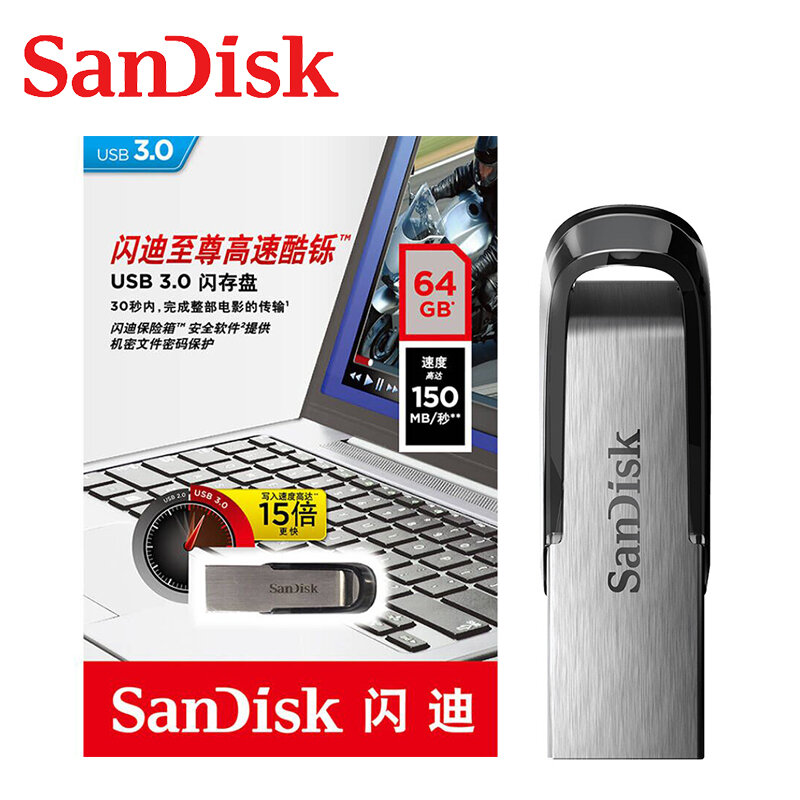 سانديسك-محرك فلاش USB 3.0 CZ73 ، دعم ذاكرة الهاتف ، 256 جيجابايت ، 64 جيجابايت ، 32 جيجابايت ، 16 جيجابايت ، 128 جيجابايت