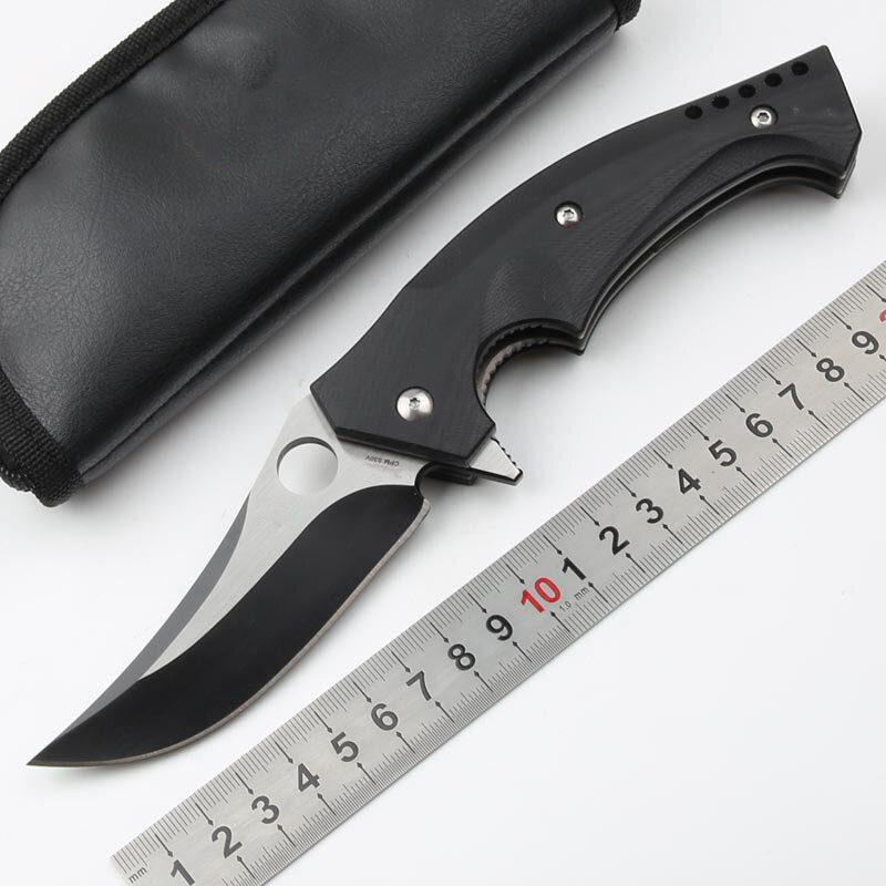 C196 składany nóż G10 uchwyt twardość proszek stal S110V bezpieczeństwo na zewnątrz broń kieszonkowe noże ochronne wysokiej jakości HW238