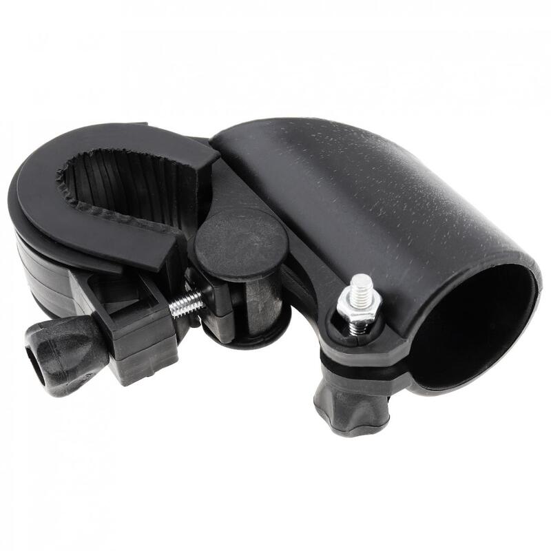 Pince à lampe de bicyclette noire de haute qualité, support et manchon de fixation pour torche de 19 – 27/20-45mm