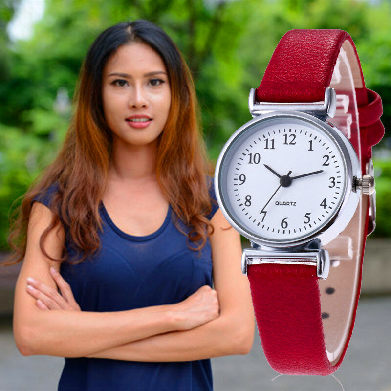Relógio casual feminino de tendência, relógio de pulso retrô para meninas e estudantes, estilo simples e casual, presente, 2020