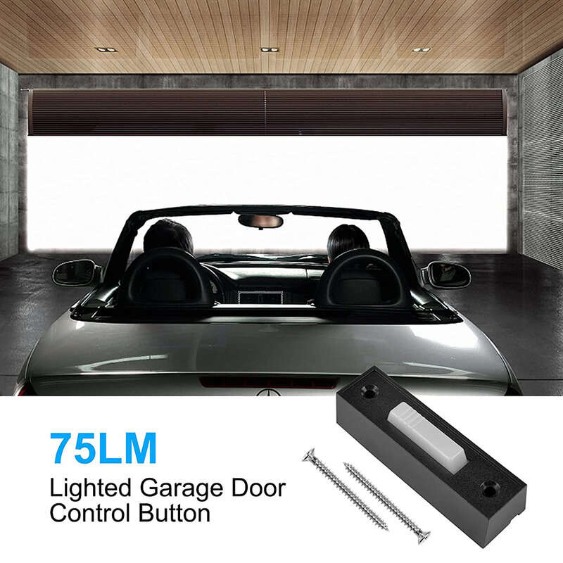 Universal-Garage Türöffner Schalter, 41A4166 Wired Beleuchtete Wand Türklingel Push Button, Push-Taste mit Montage Schrauben