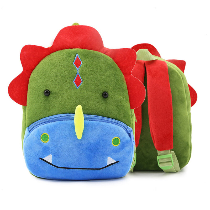 Mochila escolar de felpa para bebé, morral escolar de dibujos animados, bonito, para guardería, regalos, 26x24cm