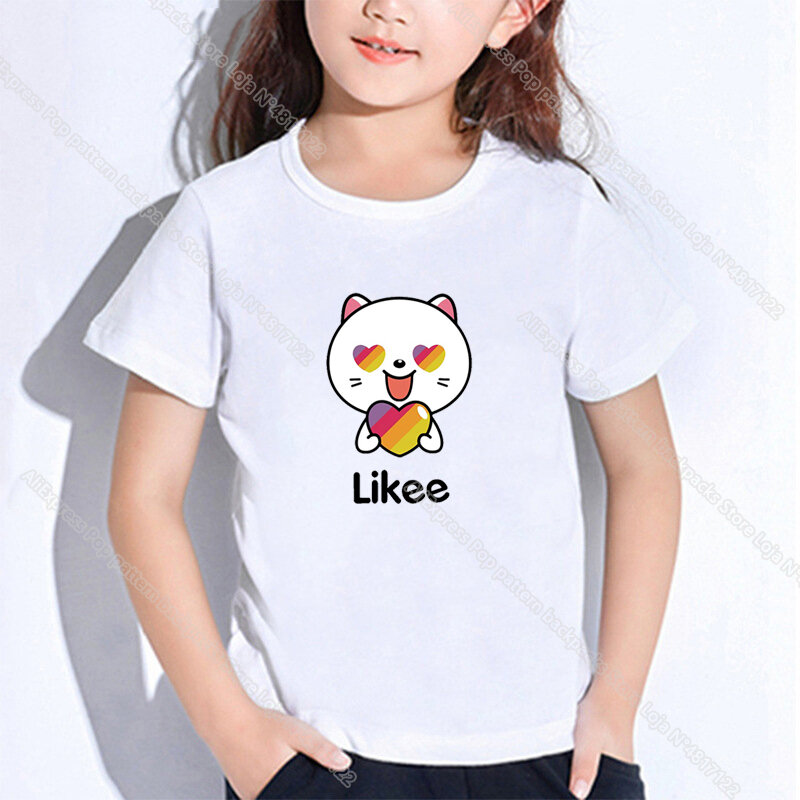 Crianças quentes likee roupas da criança menina topos likee t camisa em meninos meninas adolescentes escola t-shirts kpop estudantes casuais traje