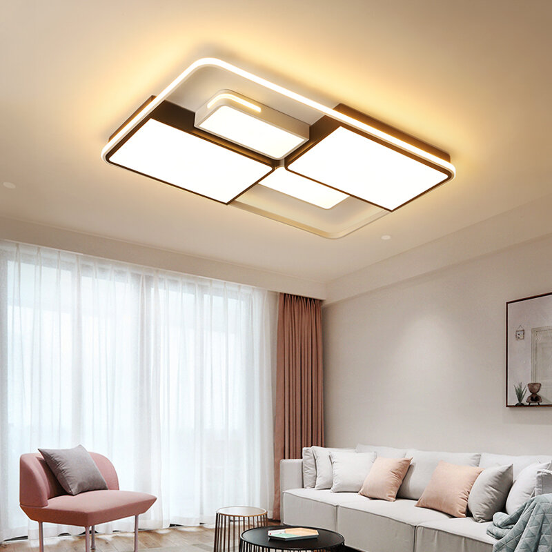 モダンなデザインのLEDシーリングライト,屋内照明,装飾的なシーリングライト,リビングルームやベッドルームに最適,90〜260V。