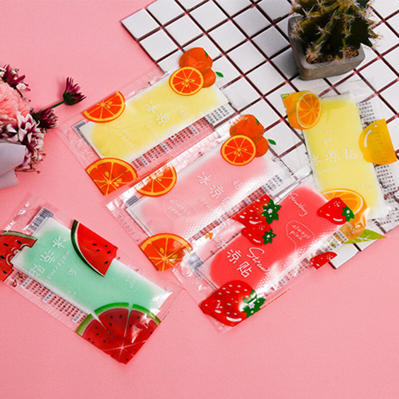 2pcs Anti-sleepy Refreshing Ice Stickers Cooling Pasters Summer Physical Cooling Ice Stickers  Personal Health Tool