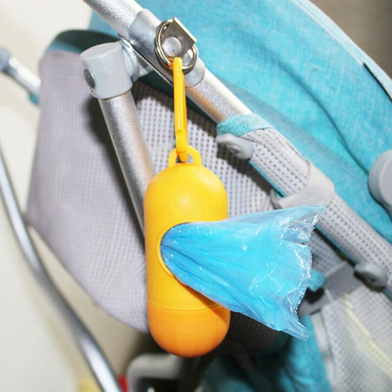 Kuulee 펭귄 아기 기저귀 Discard 가방 케이스 휴대용 일회용 쓰레기 봉투 상자 내마 모성