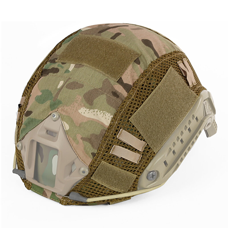 Hełm taktyczny pokrowiec na szybki kask kask Multicam pokrowiec na Airsoft PJ MH kask wojskowy Paintball polowanie strzelanie