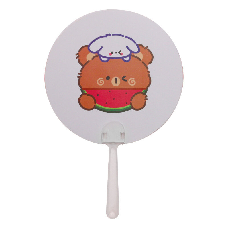 8 Kinds of  Cartoon Toy Small Round Fan Cute Children's Small Fan Student Ins Hand Fan Summer Outdoor Portable Child Gift Cute
