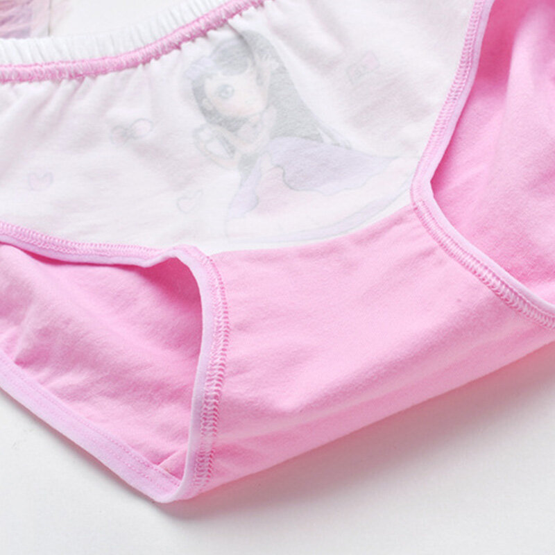 1-11years Random Color Cartoon Cotton Children Underpants Comfortable Breathable Girls Panties