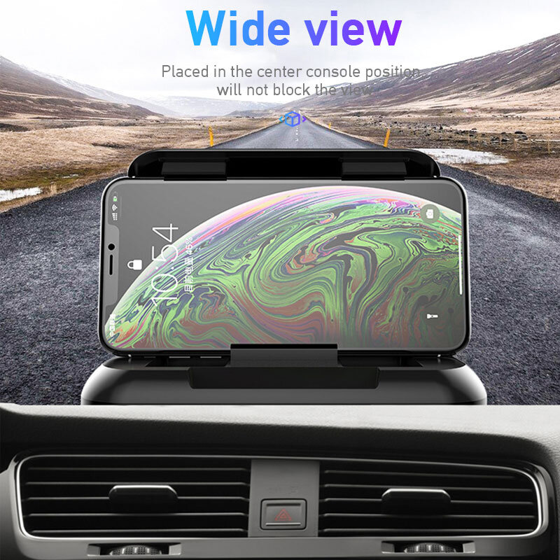 แผงควบคุมสำหรับโทรศัพท์ผู้ถือโทรศัพท์ Universal Car Mount Anti Slip GPS นำทางสนับสนุนสมาร์ทโฟนรถสินค้า