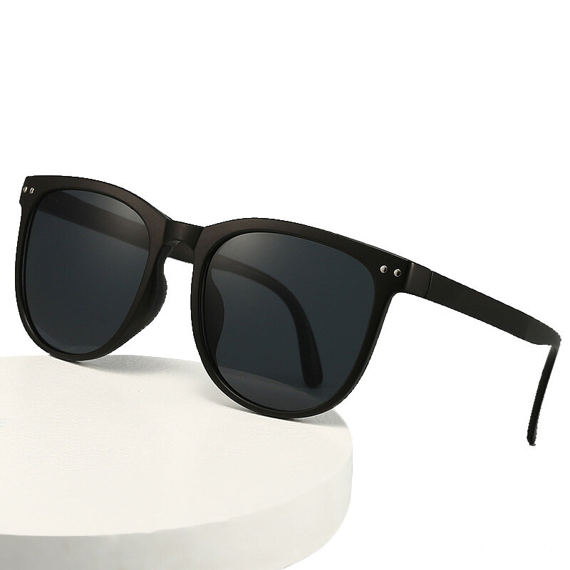 Lonsy retro marca redonda óculos de sol das mulheres dos homens motorista tons masculino clássico vintage óculos de sol feminino uv400