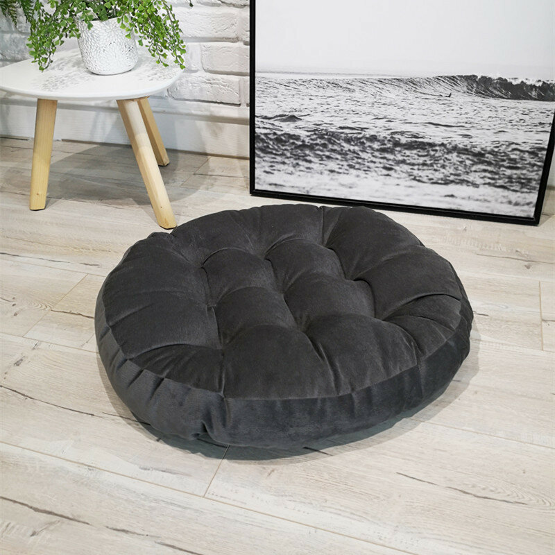 Almofada reclinável dobrável, travesseiro de veludo grosso para cadeira de balanço e assento de sofá em jardim, estofado para chão, dropshipping