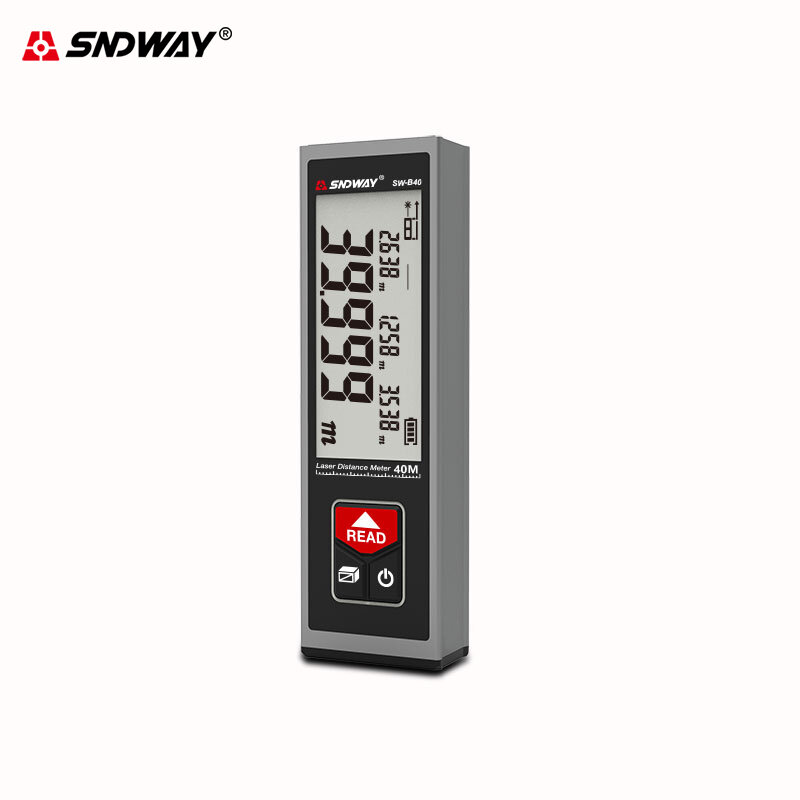 SNDWAY-telémetro láser Digital, medidor de distancia, 40M, 50M, 60M, ruleta electrónica, cinta métrica Trena