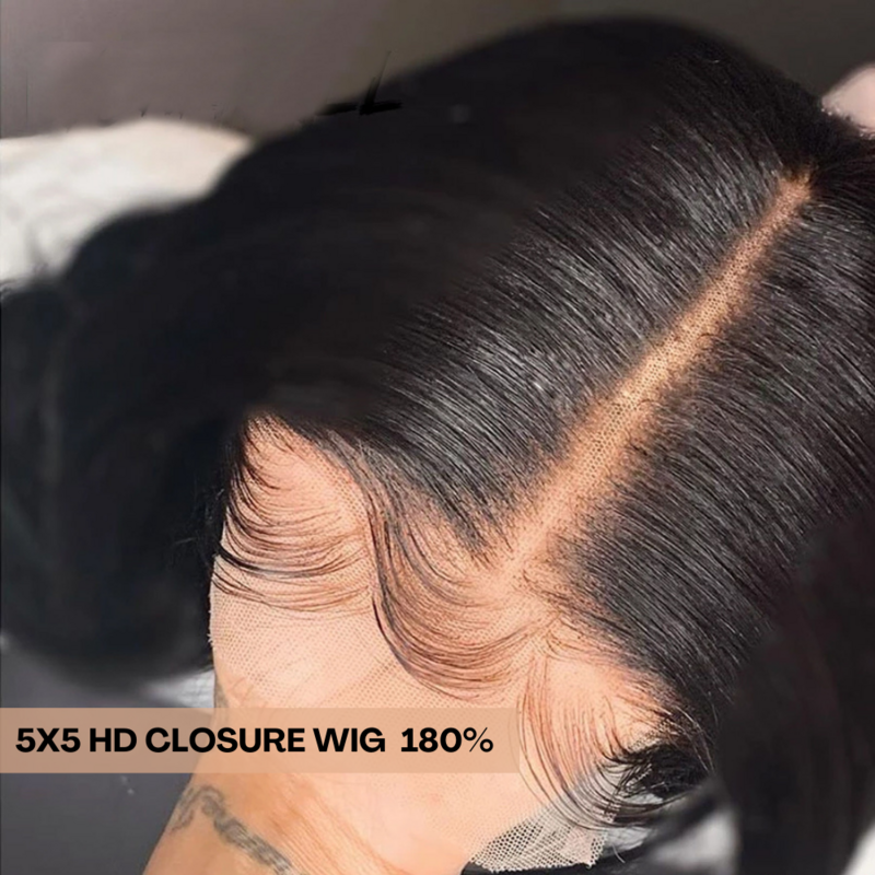 Sapphire brazylijski 5x5 HD zamknięcie koronki peruka 360 koronki peruka szwajcarska peruki typu Lace z ludzkich włosów peruki włosów ludzkich włosów dla dzieci czarny kobiet