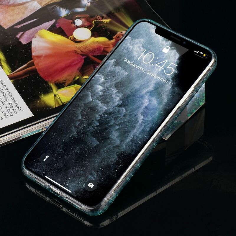 Laopnut luksusowy połysk cekiny miękki, odporny na wstrząsy silikonowy pokrowiec na Apple Iphone 11 Xr Xs Max X 8 7 Plus 6 6s 5 5S SE