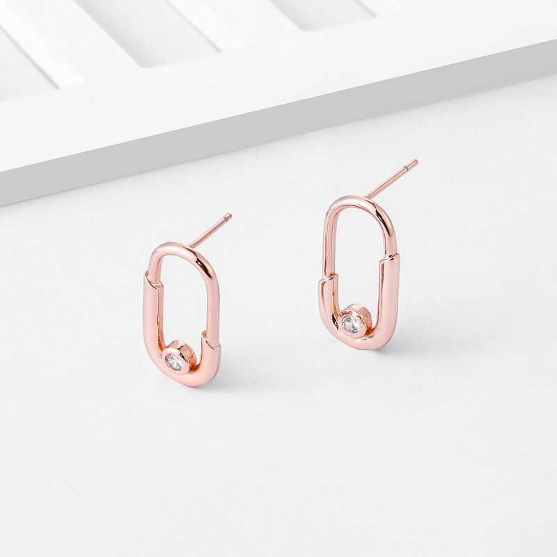 SIPENGJEL модные безопасные серьги-гвоздики с бумажным зажимом геометрические серьги для женщин вечерние ювелирные изделия 2021
