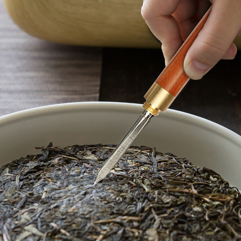 Stainless Steel Tea Pick, Chinese Sandalwood Tea Needle, Pu'er Tea Needle, Broken Tea Brick, Professional Tea Set, Kitchen Tool