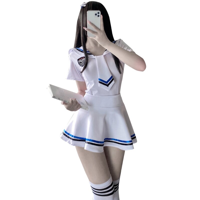 X3UE – uniforme scolaire d'halloween pour femmes, pyjama Sexy, jupe, uniforme de marin, costume japonais et coréen pour filles Jk
