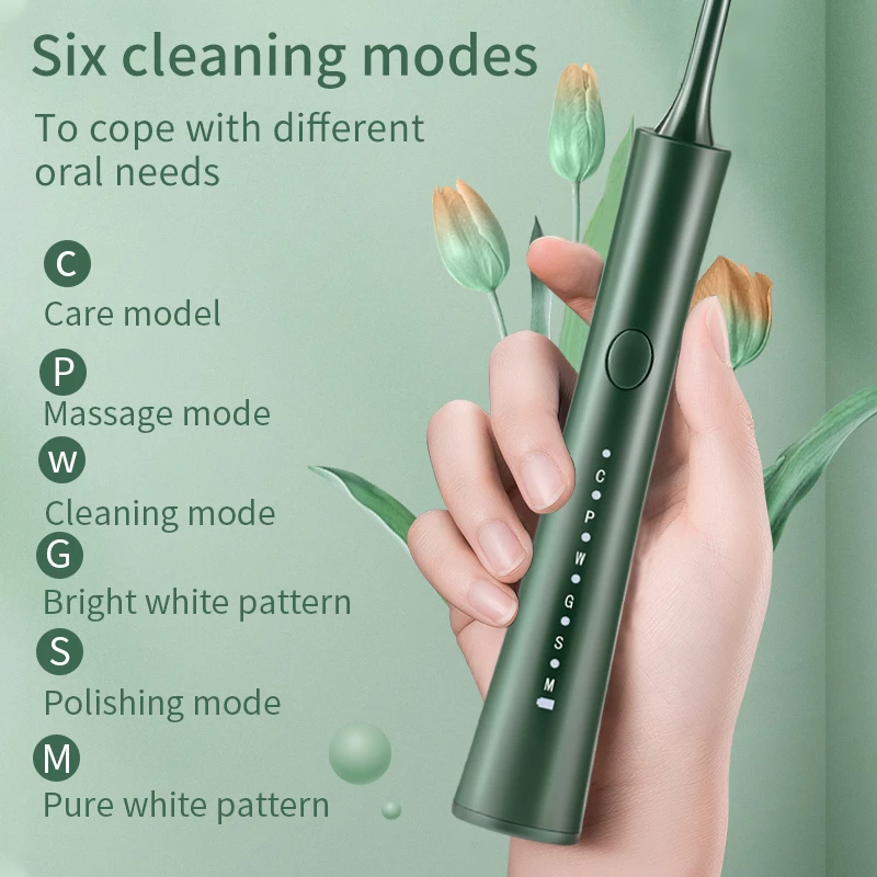 SHUPAD Electric Toothbrush Sonic Usb fast charging electronic Rechargeable Tooth Brush electr Replacement waterproof IXP7