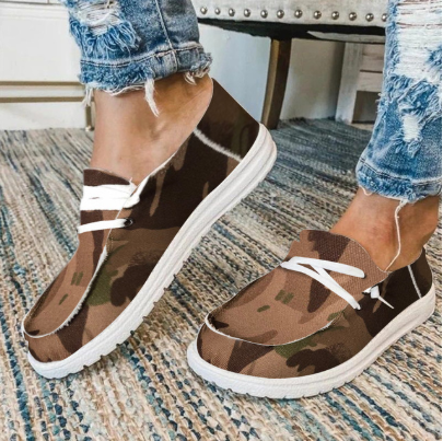 Women Flats Casual Shoes Woman Lace Up  Shoe Fabric Students Girl Flat Casual Chaussures Femme Zapatos Mujer Sapato Espadrilles