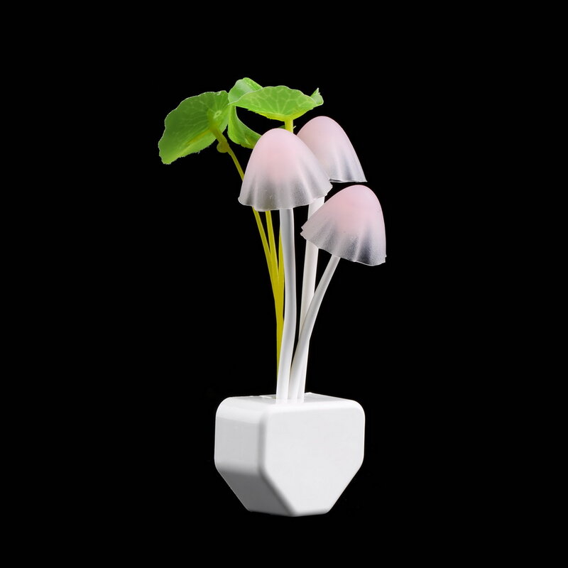 1pc US Plug Electric Induction Dream Mushroom Fungus Lamp 3 LEDs Nightlight bulb home decor LED breathing Night lights cogumelo