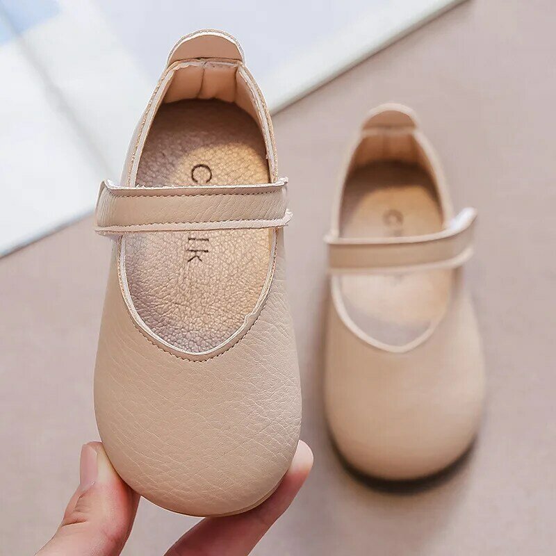 Meninas sapatos doces cor mary janes sapatos para bebê menina básica crianças apartamentos 2020 outono nova moda anti-escorregadio crianças criança 0-3