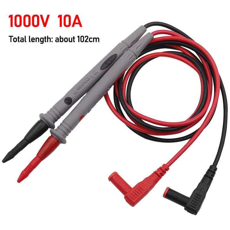 10A 20A 1000V Multimeter Digital Kabel Probe Ujung Jarum Universal Test Lead untuk LED Tester Multimeter Aksesoris