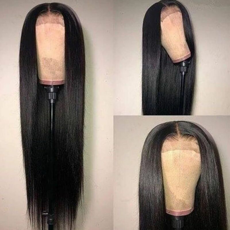 360 completa frente do laço peruca de cabelo humano em linha reta hd transparente peruca dianteira do laço brasileiro remy virgem cabelo narural para a mulher