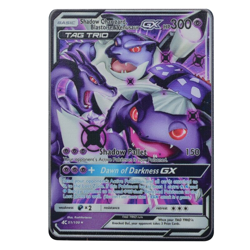 Pokémon Metal Shining Cards VMAX Game Battle Carte Trading GX Tag Team EX MEGA ENERGY Collection Card Toys For Children's Gifts