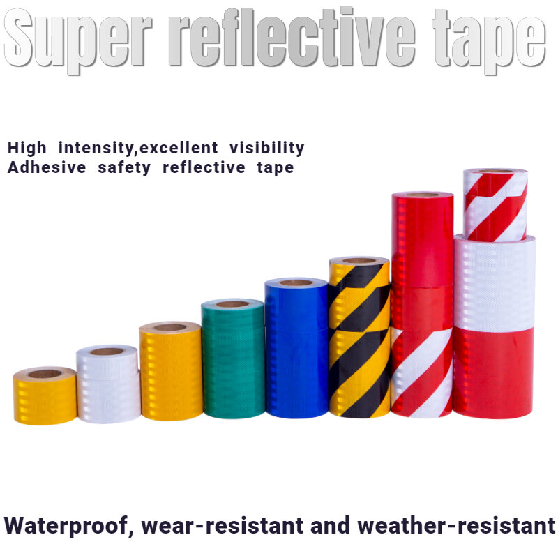Nastro riflettente Super forte adesivi riflettenti per auto adesivo per bici striscia riflettente adesivi per moto segnali di avvertimento nastro di sicurezza