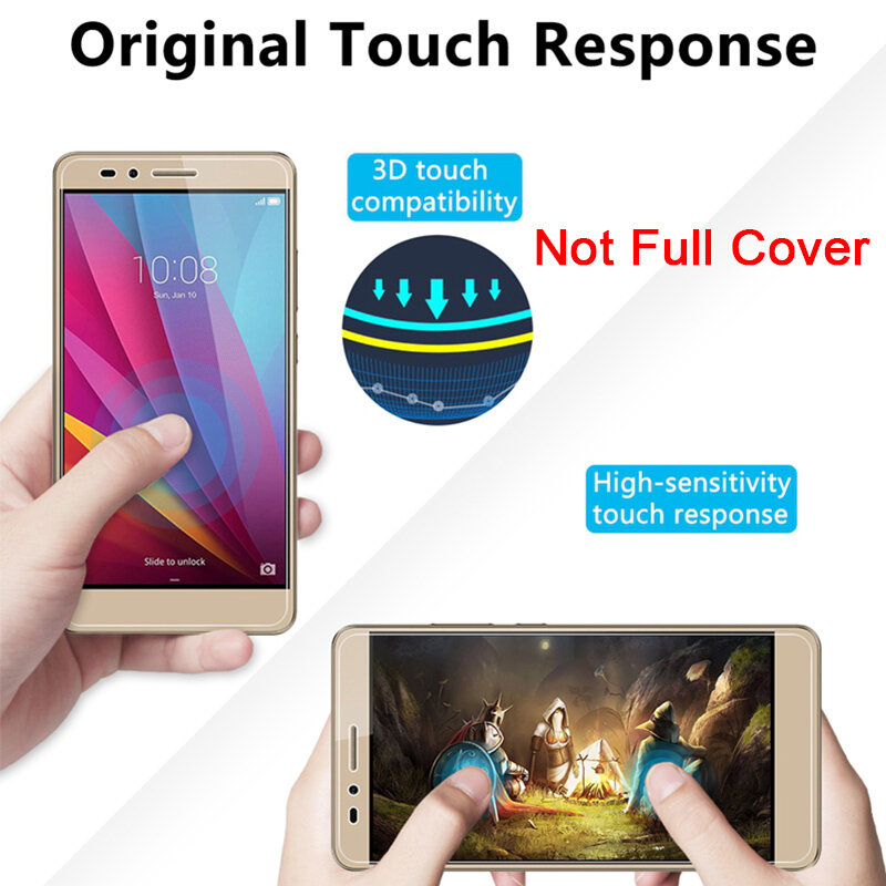 Tempered Glass for Honor 8X 10X Lite 7X 6X Protective Screen Protector for Huawei Honor 9X 9C 8C 6C Pro 5C Phone Glass Cover