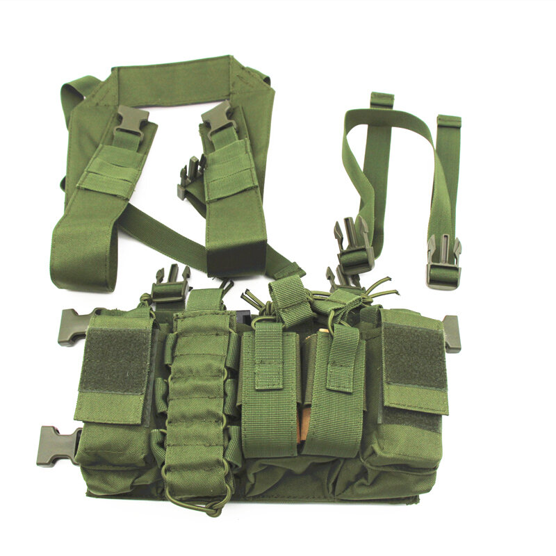 Gilet tactique d'équipement militaire, porte-Paintball Airsoft, frappe de poitrine, poche de transport, gilet léger et résistant