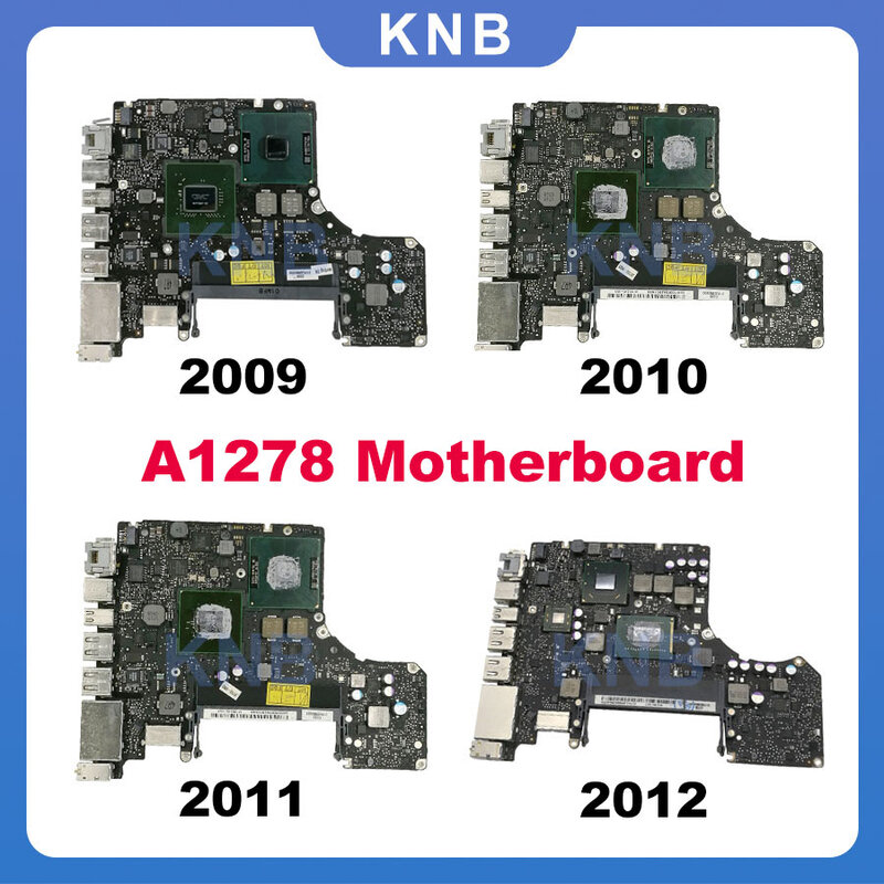 Motherboard Asli Teruji untuk Macbook Pro 13 "A1278 Papan Logika 2008 2009 2010 2011 2012 Tahun