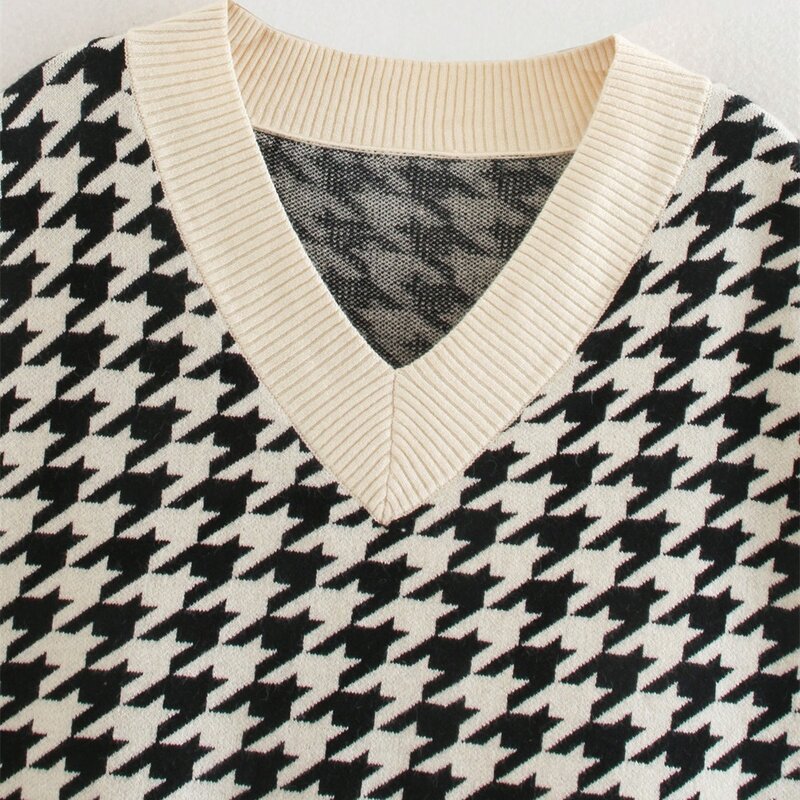 Gilet tricoté pour femmes, pull ample, Vintage, Chic, surdimensionné, à la mode, 2021