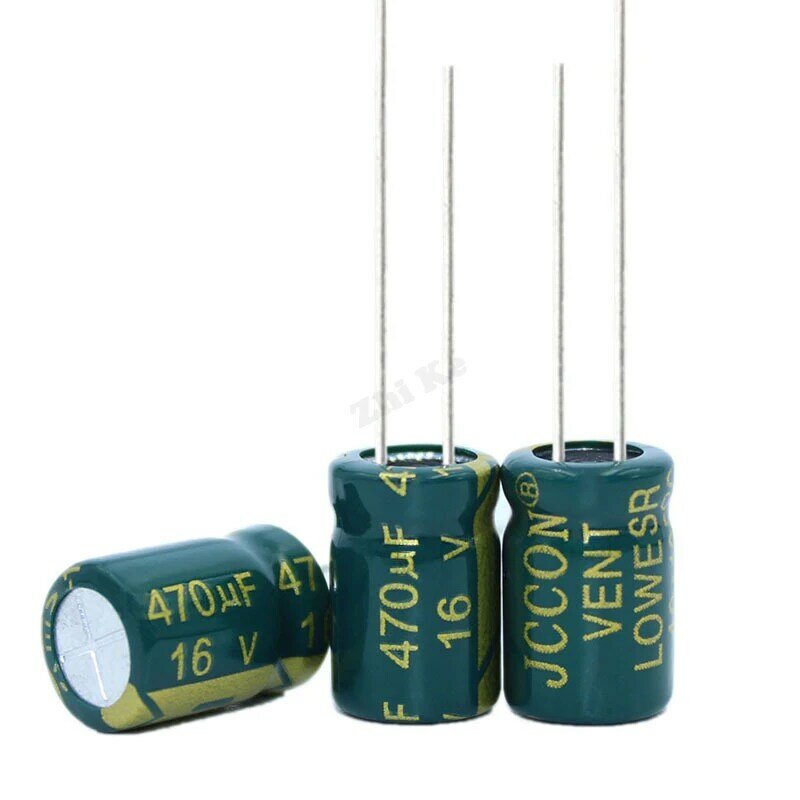 20pcs 16V 470UF 8*12 mm low ESR Aluminum Electrolyte Capacitor 470 uf 16 V Electric Capacitors High frequency 20%