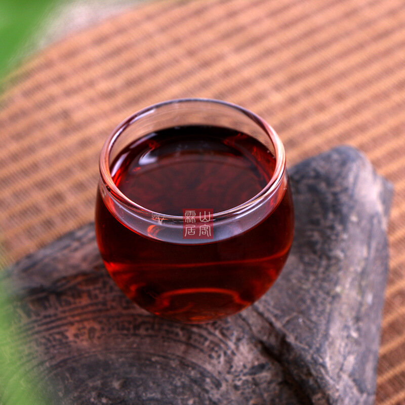 Menghai, chá maduro e dourado, chá pu'er, 100g/bolo, árvore antiga, mola, álcool e chá perfumado