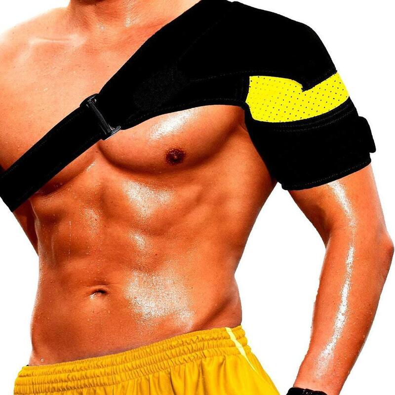 Esportes almofada de ombro unisex anti-colisão respirável ombro suporte cinto ajustável saco de gelo almofada de ombro