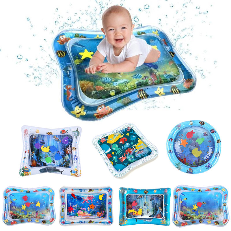 Tapis d'eau gonflable d'été pour bébés, jouets d'activités amusantes pour les capacités motrices, Gadgets de jeux aquatiques pour bébés