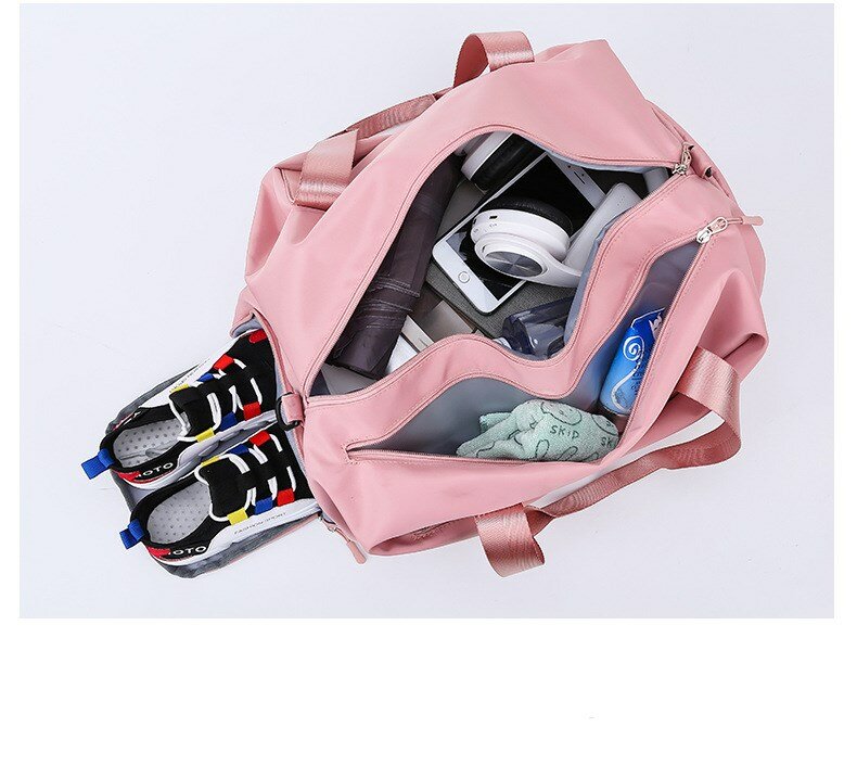 Women Travel Tote Bag Carry On Shoulder Bag Overnight Weekender Bag Duffel Yoga Sports Gym Bag Shoes Compartment